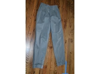 Vintage 80's Leather Pleaded Pants Size 8