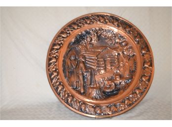 (#7) Copper Wall Hanging Plaque 20'R