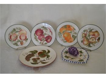 (#90) Decorative Fruit Plates (bella Casa)