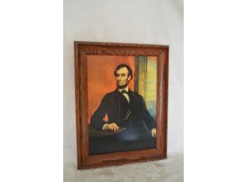 (#71) Framed Lincoln Picture