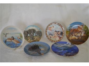 (#94) Wild Life Decorative Plates (6)