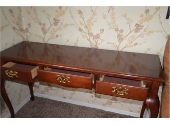 Entrance Sofa Table 3 Drawers - Has Some Ware On Top