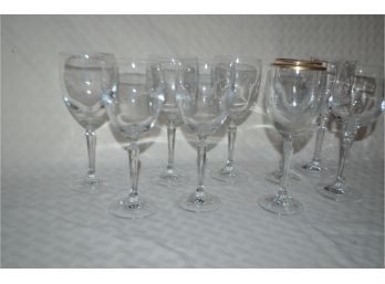 (#43) Assortment Of Wine Glasses (9)