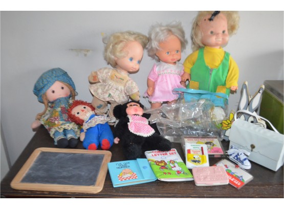 (#111) Assortment Of Vintage Dolls And Hello Kitty