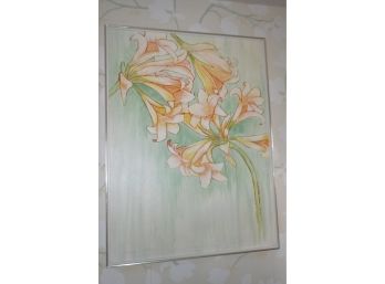 (#95) Lily Flower Painting 49 X 37