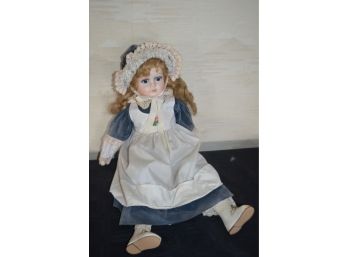 (#110) Porcelain Doll American Colonial  Not Stamped