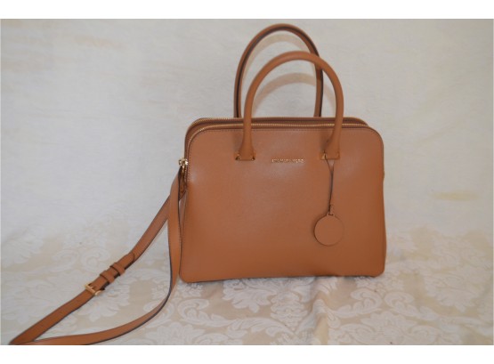 (#215) Michael Kors Tan Leather Hand Handbag - Like New