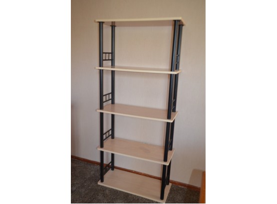 (#179) Floor / Wall Mount Book Shelf (partial Board And Metal) Not Heavy