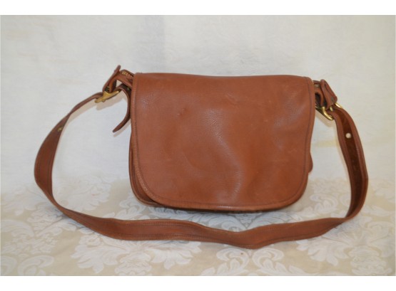 (#217) Vintage Coach Leather Handbag - Slight Ware