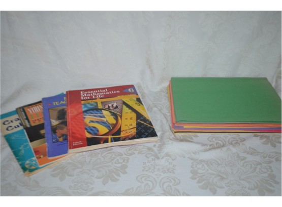 (#109) Teaching Guide Books And Construction Paper