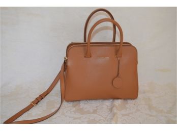 (#215) Michael Kors Tan Leather Hand Handbag - Like New