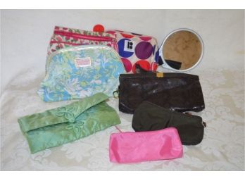 (#196) Assortment Of Make Up Cases, Mirror