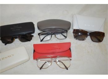 (#272) Assortment Of Sunglasses, Prescription Frames With Cases