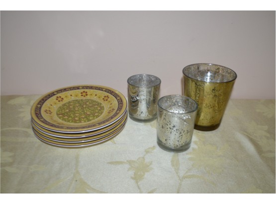 Appetizer Plates (4)  Candle Holders