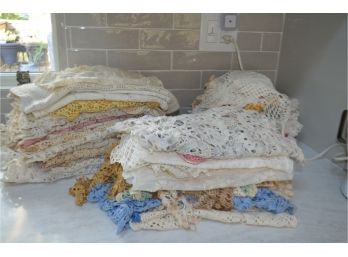 Assortment Of Vintage Lace Crochet