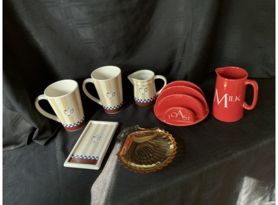 Assortment  Ceramic Mugs & Creamers  & Other Item