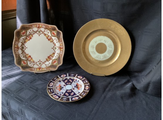 3. Vintage Plates & 2 New Rosenthal Decorative Plates