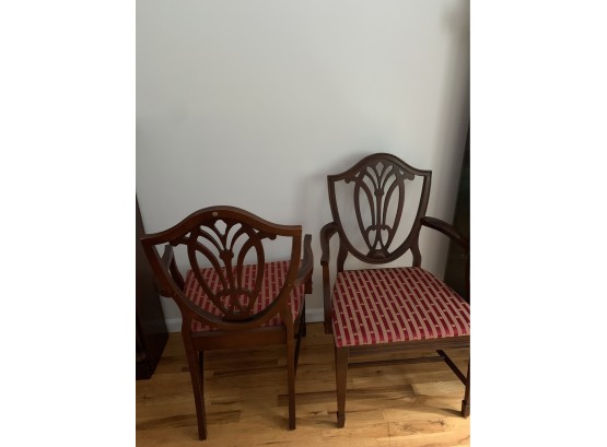 2 Vintage Arm French Provincial Chairs