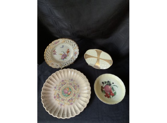 Assorted Decorative Plates: (3 )Plates & (I )Small Bowl