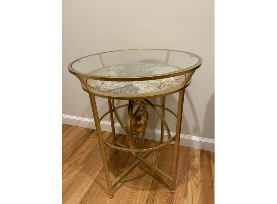 Metal Round Accent Side Table