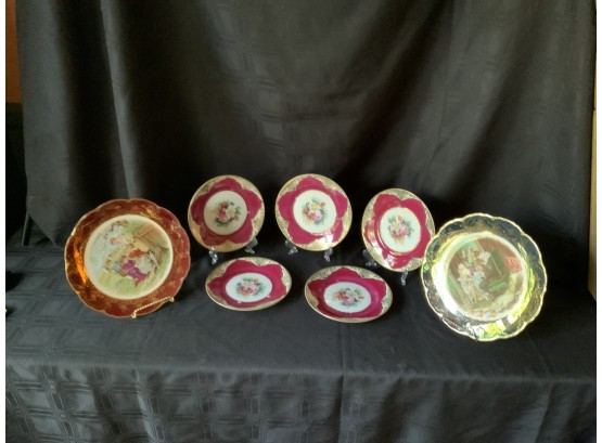 (5) Vintage Noritake Decorative Plates & 2 Other Plates