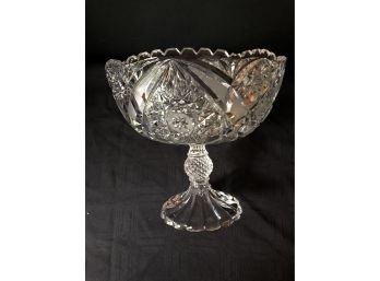 Crystal Compote Fruit Bowl