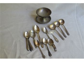 (#99) Silver-plate Serving Pieces Assortment - See Details