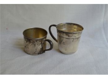 (#101) Sterling Silver Baby Cups (2)