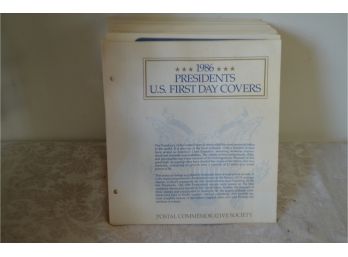 (#170) Stamps - Postal Commemorative Society 1986 Presidents U.S. First Day Cover