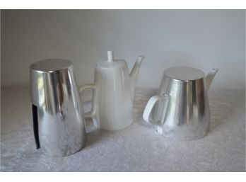 (#84) German Melitta Tea/coffee Pots (2) With Warmer Cover