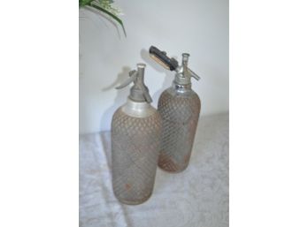 (#211) Vintage Seltzer Bottles (2)