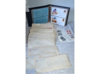 (#168) Authentic Postmasters Of America Philatelic First Day Cover Album, Int'l Stamps Collection 50countries
