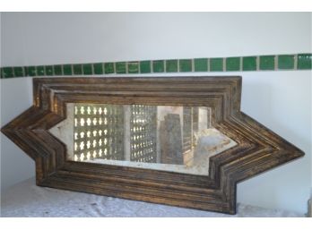 (#196) Large Wood Frame Mirror
