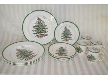 (#32) Spode Christmas Dish Set - See Details