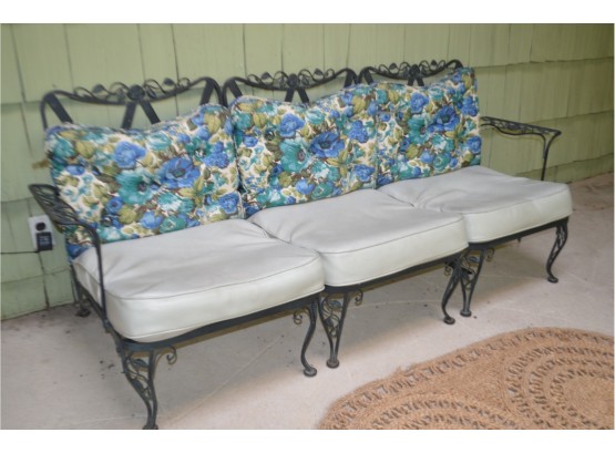 Vintage Wrought Iron Sofa (3 Sections) See Details