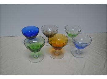 (#23) Color Glass Dessert Cups