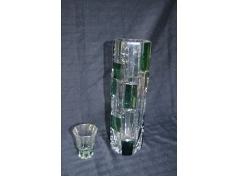 (#18) Glass Vase And Toothpick