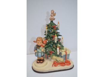 (#75) Goebel Hummel Musikfest - Christmas Surprise Hummelscape 1003-D Figurine 536/3/0 1988(chip On Hat