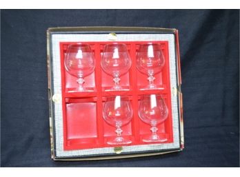 (#19) Glass Brandy Glasses Cristal D'Argues