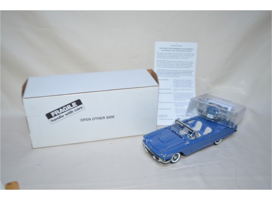 (#55) 1958 Ford Thunderbird Convertible Danbury Mint Die Cast 1/24 Scale In Box