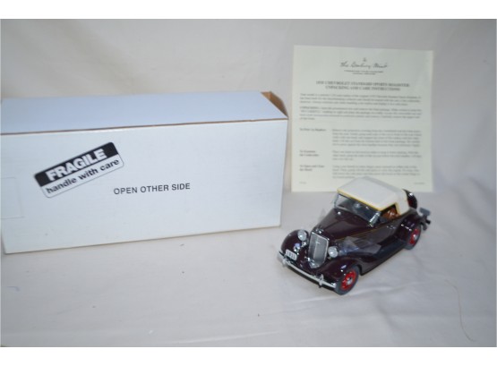 (#53) 1935 Chevrolet Standard Sports Roadster Danbury Mint Die Cast 1/24 Scale In Box