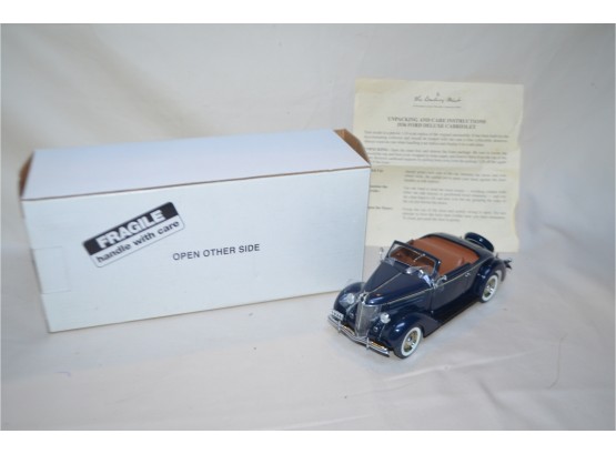 (#50) 1936 Ford Deluxe Cabriolet Danbury Mint Die Cast 1/24 Scale In Box