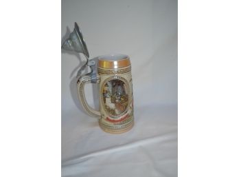 (#34) Beer Stein #77065 'B' Series Ceramarte Brazil Handcrafted Expressly For Anheuser-busch