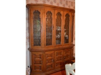 Vintage Wood China Cabinet