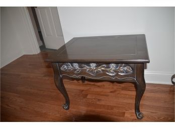 (#40) Wood Side Accent Side Table / End Table