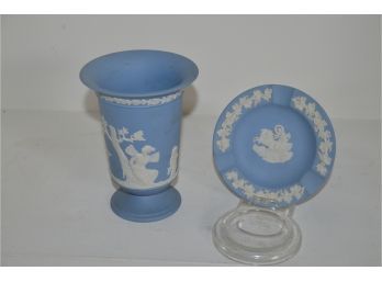 (#103) Wedgwood Mini Vase And Ash Tray