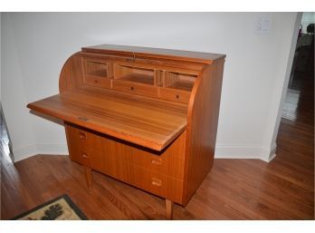 (#54) Mid Century Modern Roll Top Desk