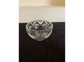 (#128) Tiffany Glass Heart Bowl