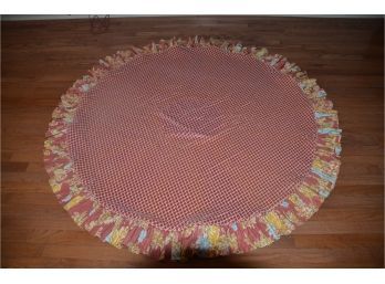 (#159) Custom Velvet Table Top Skirt 60' Round