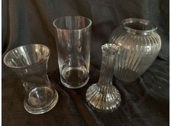 (#152) Glass Vases (4)